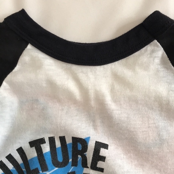 Vintage 1983 Culture Club Tee 3/4 Raglan Sleeve Tee Boy George Sz M Unisex White - Picture 13 of 17